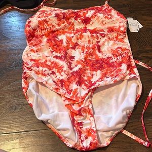 One piece cute tye dye